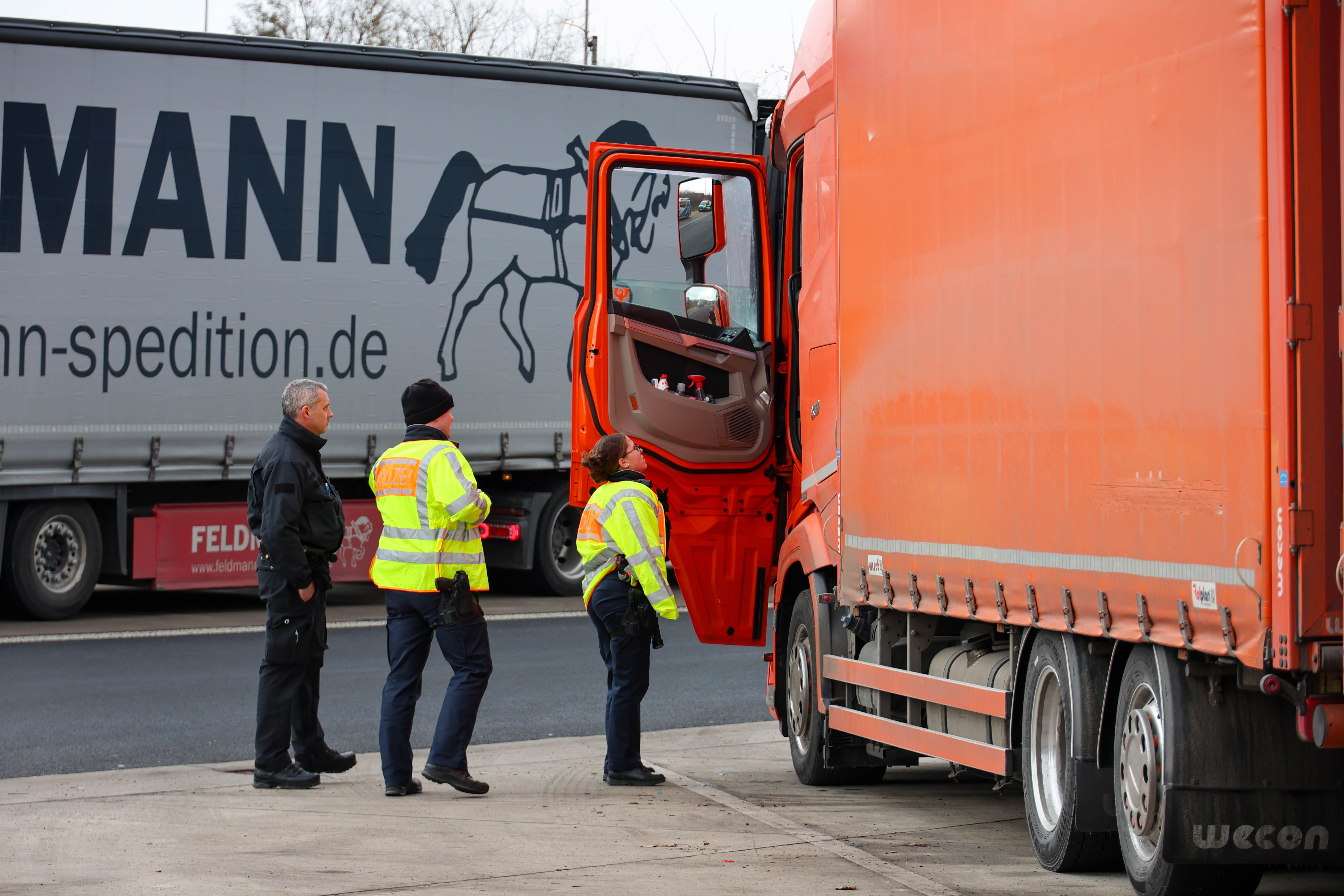 Polizeikontrolle A45 Pfingstweide
